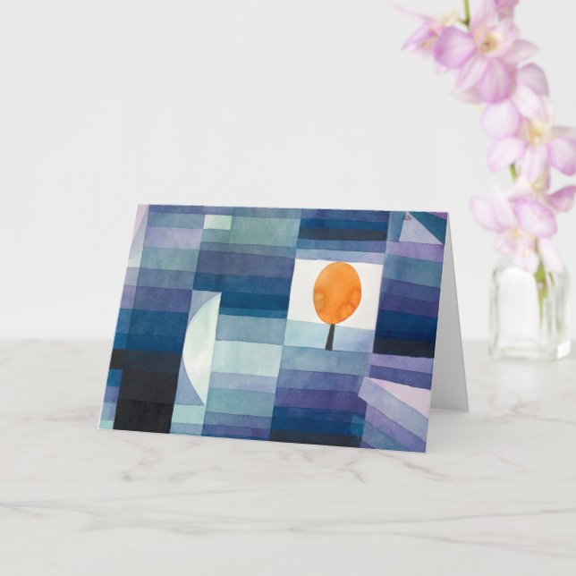 Carte Le Porte-monnaie de l'automne - Paul Klee - Art mo (Orchidée)