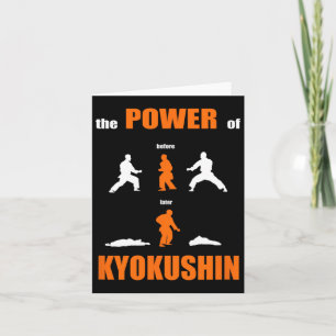 Carte Le Pouvoir De Kyokushin Fière Karate Design Pour K
