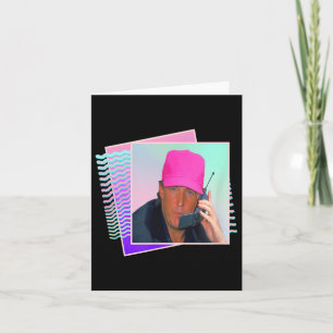 Carte Le président Donald Trump Retro 80s 90s Graphique