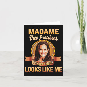 Carte Le Président Kamala Harris Vp Me Semble Noir Son