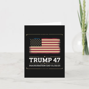 Carte Le Président Trump 47ème Président Des États-Unis