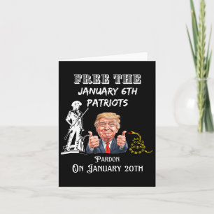 Carte Le président Trump gracie les patriotes du 6 janvi