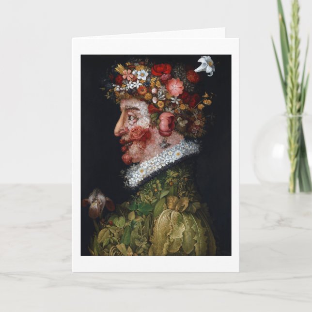 Carte Le Printemps, Arcimboldo (Devant)