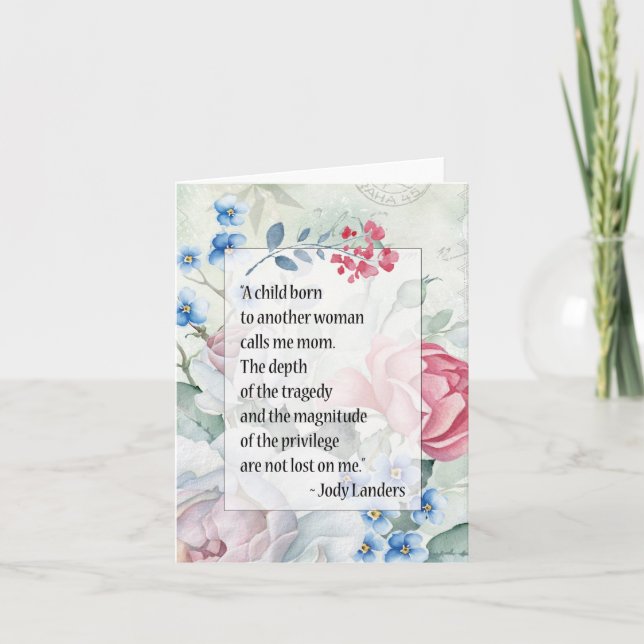 Carte Le privilège d'être maman (Devant)