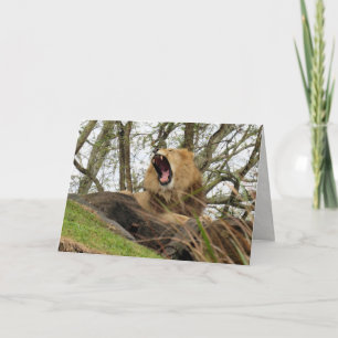 Carte Le puissant lion