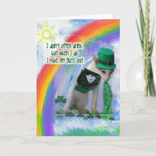 Carte Le puking de la St Patrick's Day