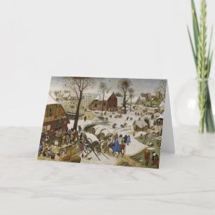 Carte Le recensement à Bethléem (par Pieter Bruegel)