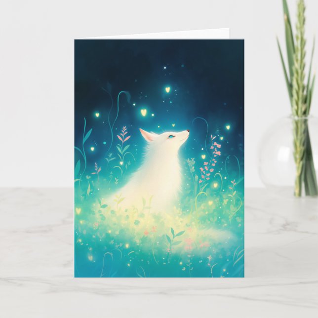 Carte Le Regard Enchanté du Renard Blanc (Devant)