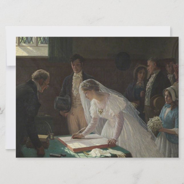 Carte Le registre des Mariages (par Edmund Blair Leighto (Devant)