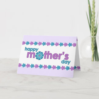 Carte Le ressort pourpre du jour de mère fleurit la