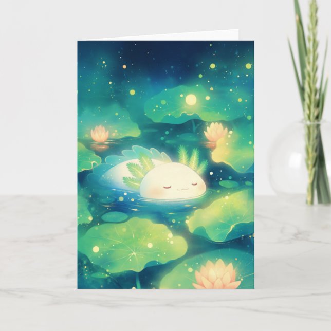 Carte Le Rêve Floral de l'Axolotl (Devant)