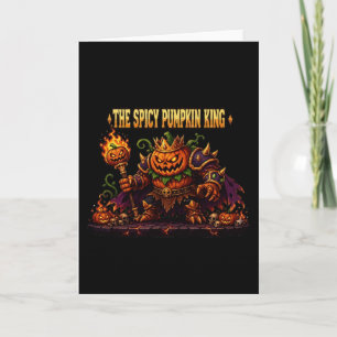 Carte Le roi citrouille épicé d'Halloween Art