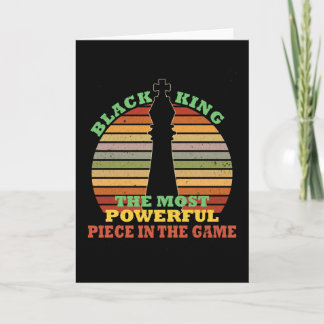 Carte Le Roi Noir Le Pièce Le Plus Forte Du Jeu