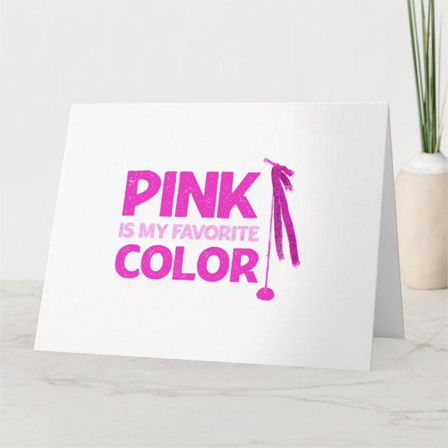 Carte Le rose est ma couleur favorite (Devant)
