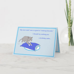 Carte Le rotin fait des biscuits Anniversaire
