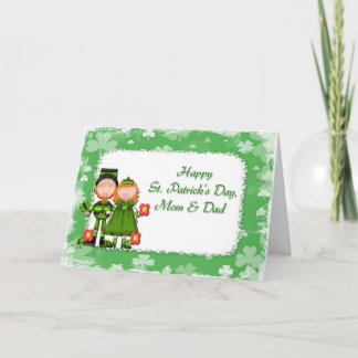 Carte Le saint tapote la maman et le papa