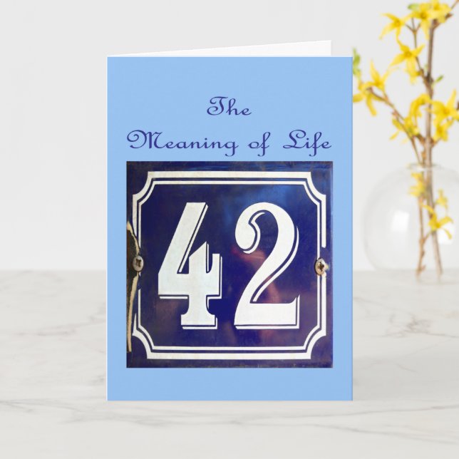 Carte Le sens de tout cela. (Fleur jaune)