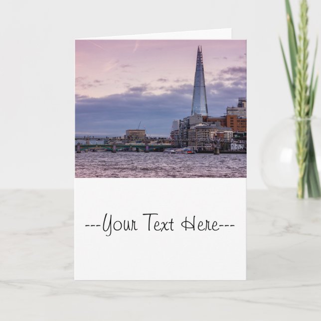 Carte Le Shard Le Soir, Londres Royaume-Uni (Devant)