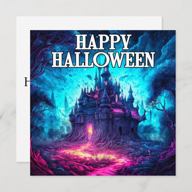 Carte Le Sinister Halloween Haunted Mansion (Devant / Derrière)