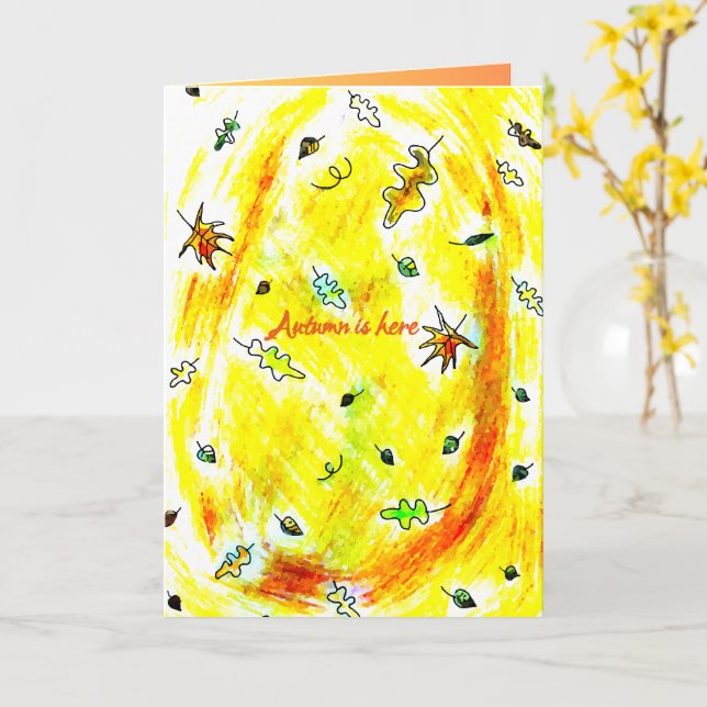 Carte Le Souffle de l'Automne (Collection Cabane d'Autom (Fleur jaune)
