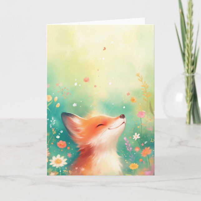 Carte Le sourire Red Fox (Devant)