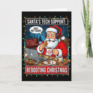 Carte Le soutien technique du Père Noël _ Redémarrage de