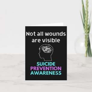 Carte Le Suicide Donne La Douleur À Quelqu'Un D'Autre. S