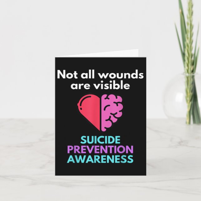 Carte Le Suicide Donne La Douleur À Quelqu'Un D'Autre. S (Devant)