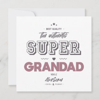 Carte Le super papy authentique