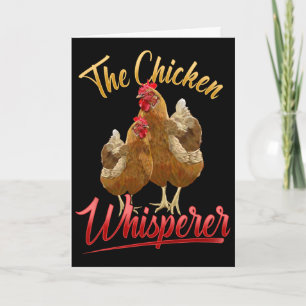Carte Le T Shirt Chuchoteur de Poulet Amoureux de Poulet