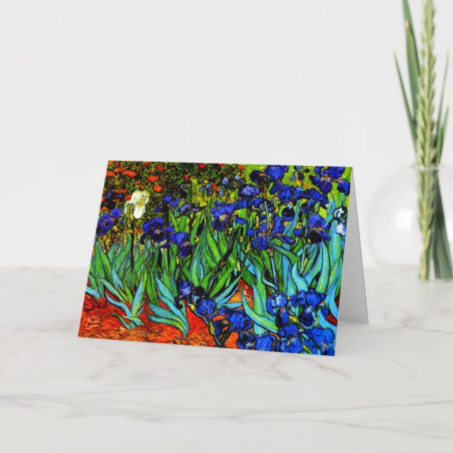 Carte Le tableau de Van Gogh, Irises (Devant)