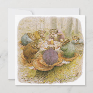Carte Le Tea Party des crapauds (par Beatrix Potter)