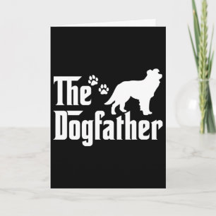 Carte Le Tee-shirt Dogfather Fête des Pères Cadeau Amate