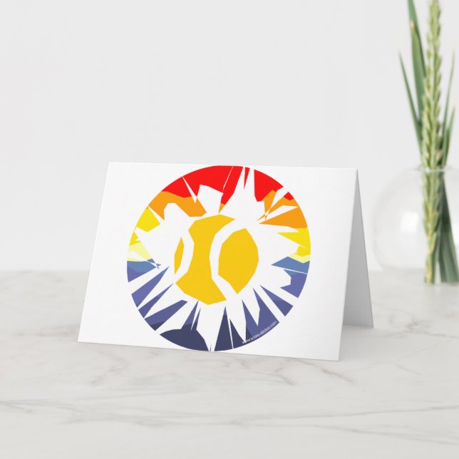 Carte Le tennis se brise à travers le mur (Devant)