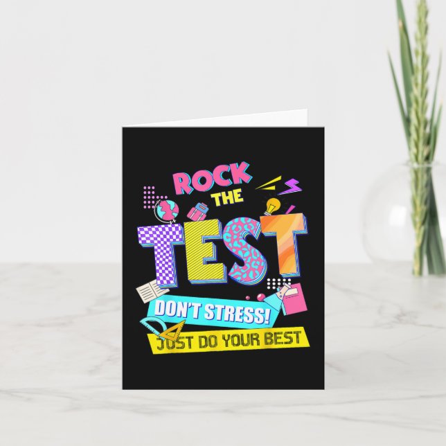 Carte Le test de stress de jour Enseignants (Devant)