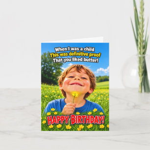 Carte Le test du bouton d'or – Souvenirs d'enfance !