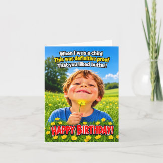 Carte Le test du bouton d'or – Souvenirs d'enfance !