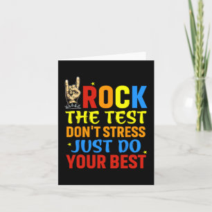 Carte Le test ne stresse pas juste faire votre meilleur 