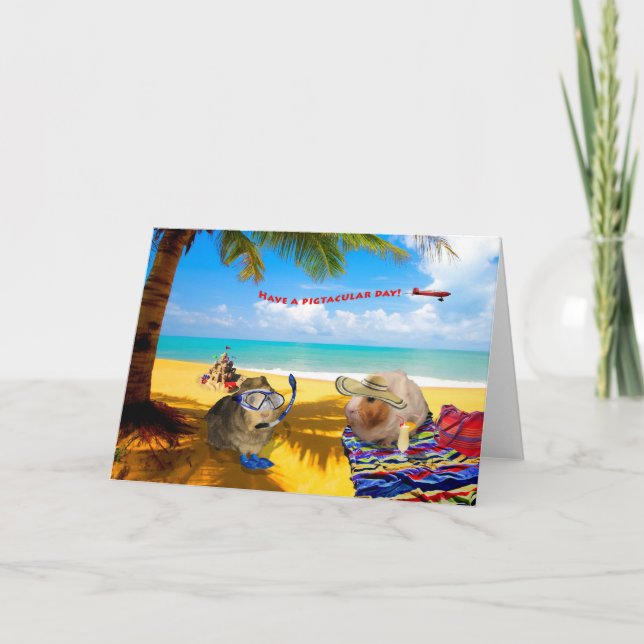 Carte Le type de jour de porc (Devant)