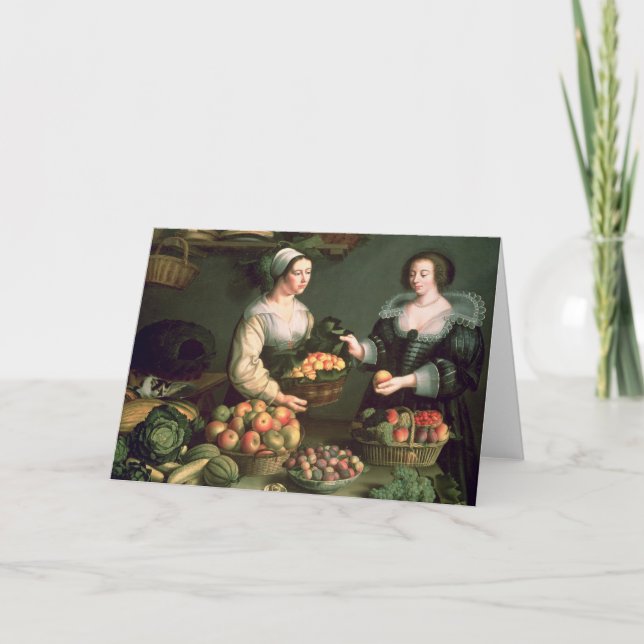 Carte Le vendeur de fruits et légumes (Devant)