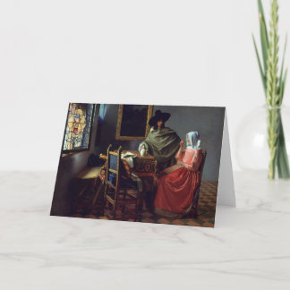 Carte Le verre de vin, janv. Vermeer