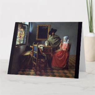 Carte Le verre de vin par Johannes Vermeer