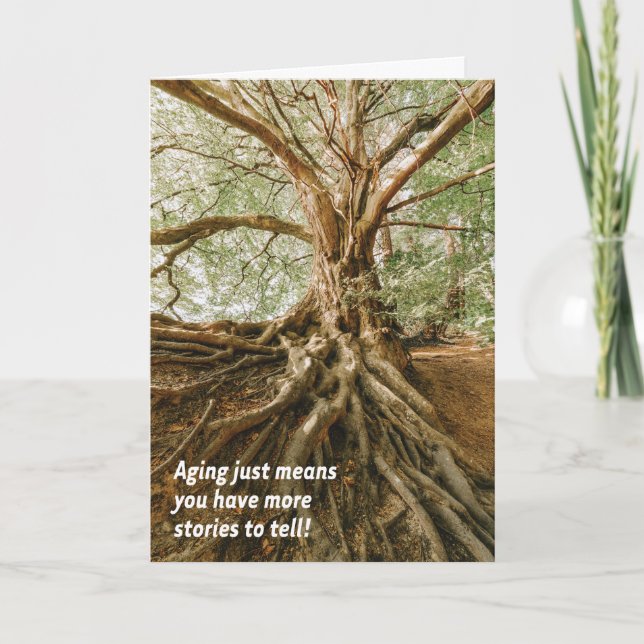 Carte Le vieillissement signifie des histoires à raconte (Devant)