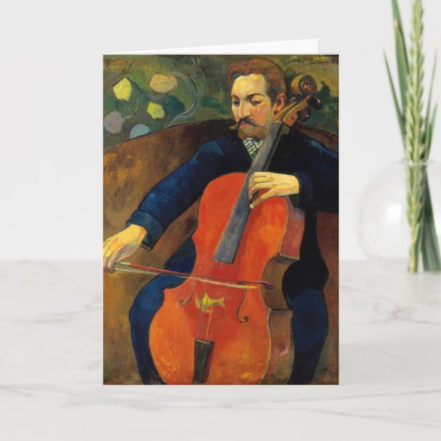 Carte Le violoncelliste Schneklud | Paul Gauguin (Devant)