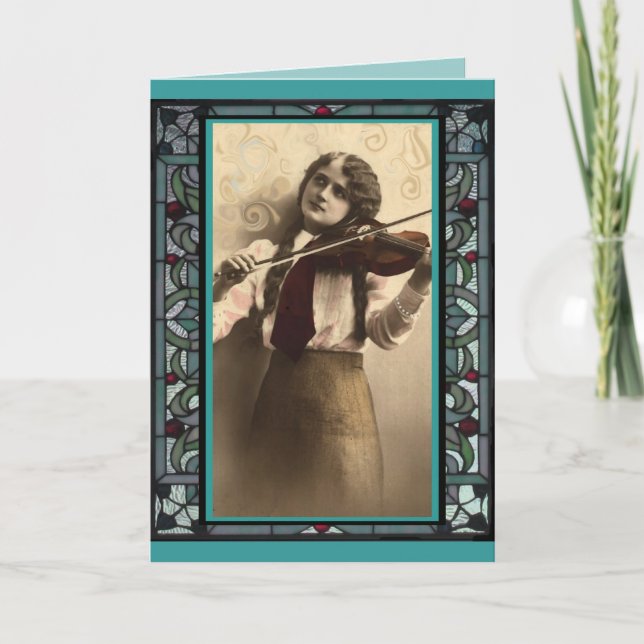 Carte Le violoniste (Devant)