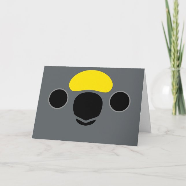 Carte Le visage d'un perroquet de Meyer (Devant)