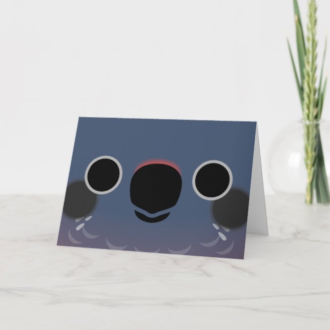 Carte Le visage d'un perroquet Dusky (Devant)