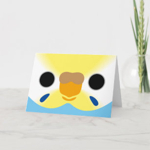 Carte Le visage d'une perruque femelle arc-en-ciel paste