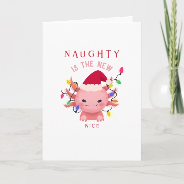 Carte Le X Mas Axolotl préféré du Père Noël X Mas (Devant)