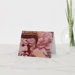 Carte Le yoga parlent : Graphique d'arbre de Bouddha